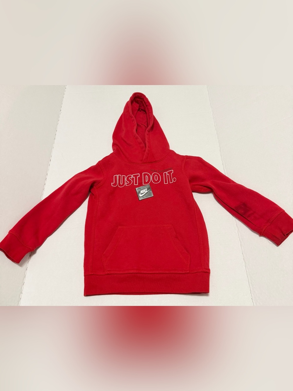 Nike Kids Red 'Just Do It.' Pullover Hoodie